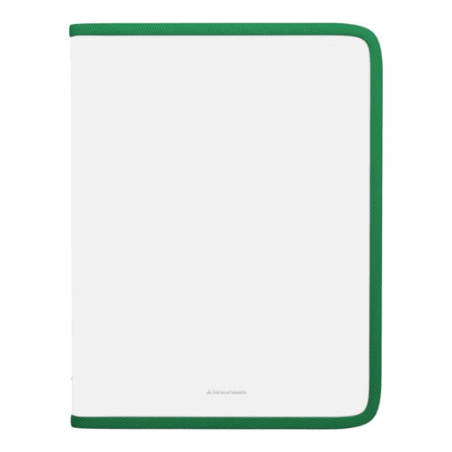 Picture of ZIP FOLDER A4+ CLEAR WITH GREEN ZIP
